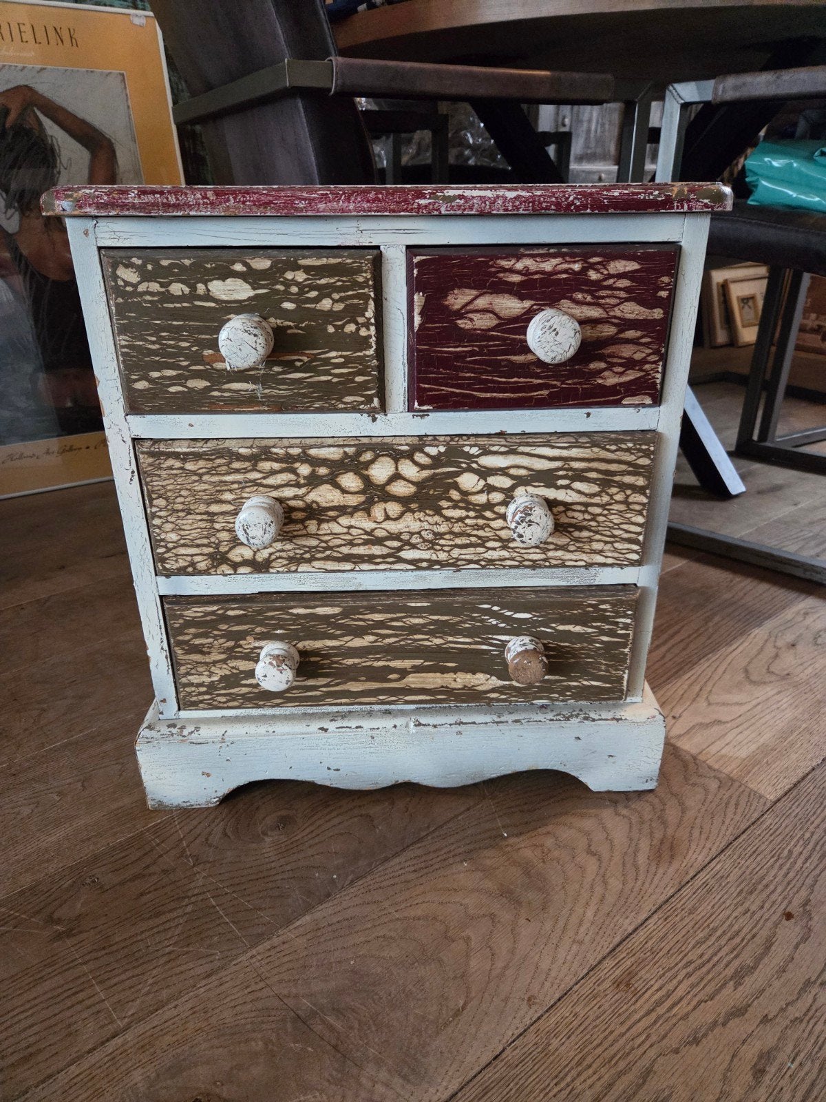 Brocante Ibizastijl Lademeubel - Uniek en Charmant, Ophalen