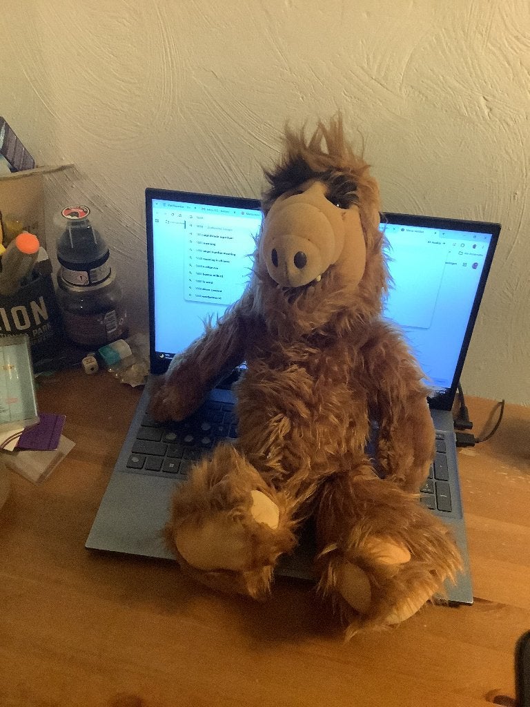 vintage ALF knuffel 1986. 45 cm. Uitstekende staat, Ophalen of Verzenden, Gebruikt