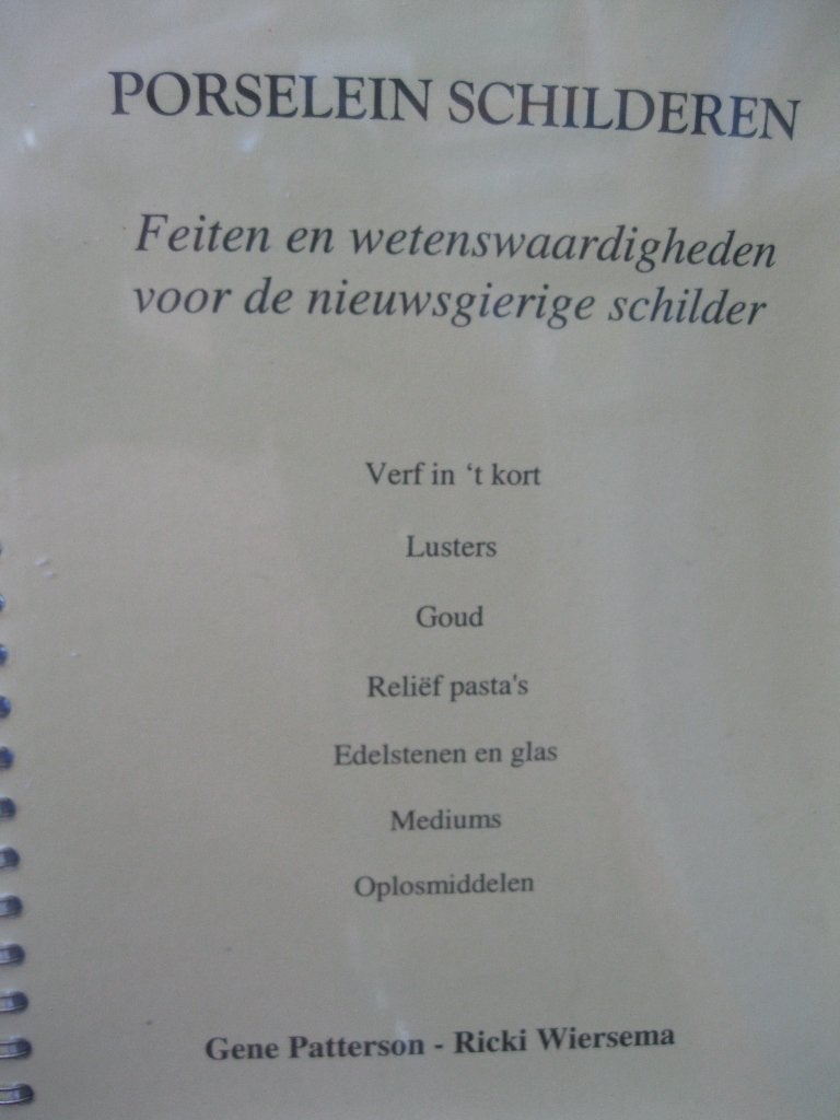Porselein schilderen, Ophalen of Verzenden, Zo goed als nieuw, Overige typen