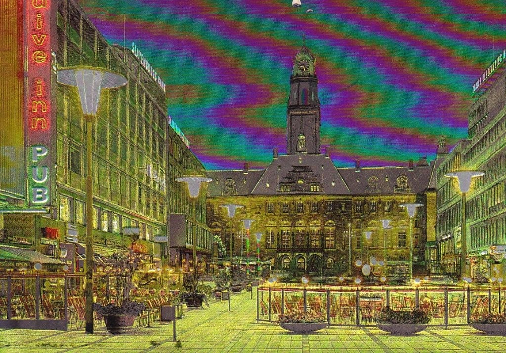 750E Rotterdam Stadhuisplein heel bijzonder in glimmend goud, Ophalen of Verzenden, 1960 tot 1980, Ongelopen, Zuid-Holland