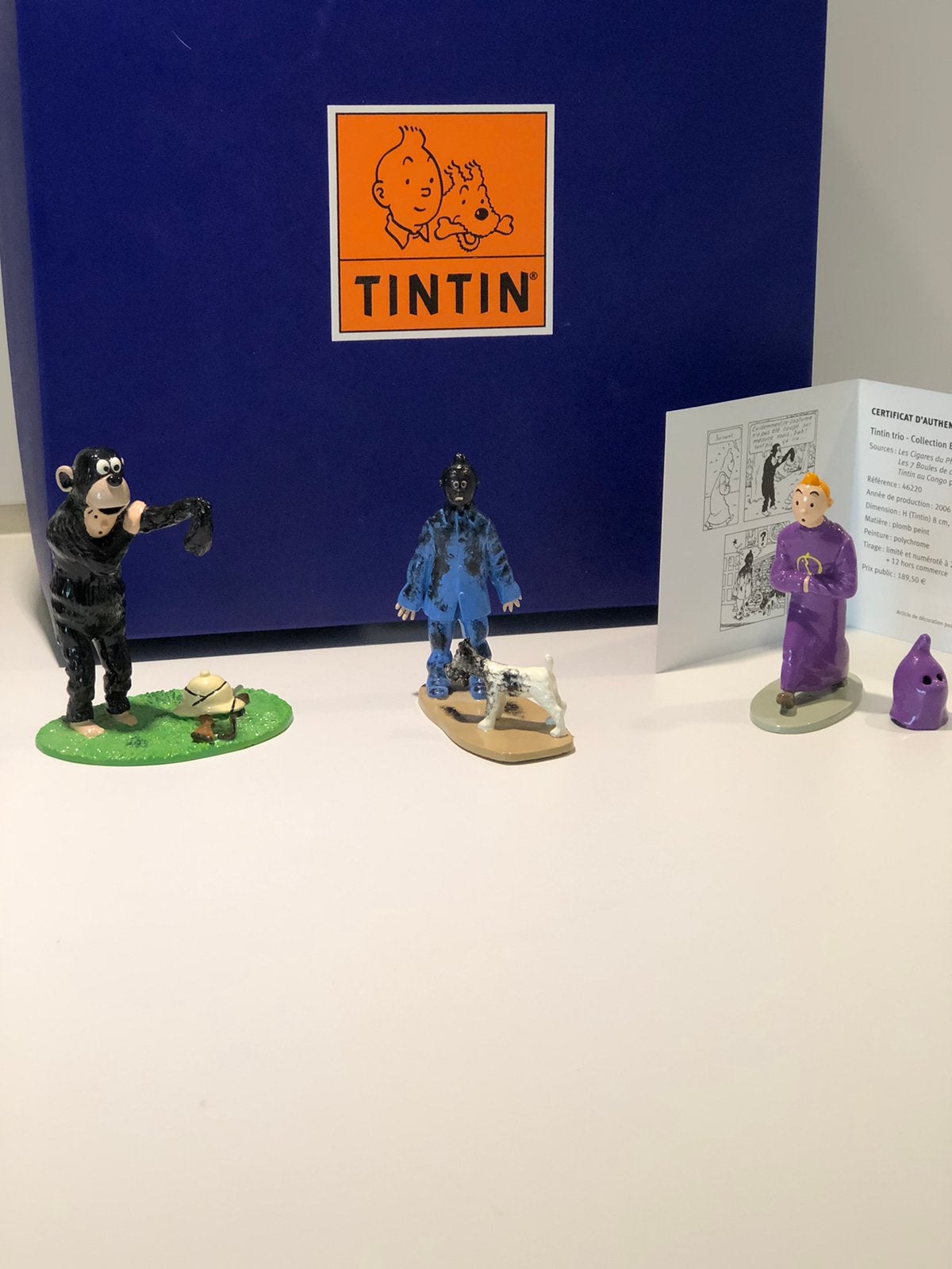 Het trio van Kuifje - Pixi - Moulinsart, Ophalen of Verzenden, Kuifje, Zo goed als nieuw, Beeldje of Figuurtje