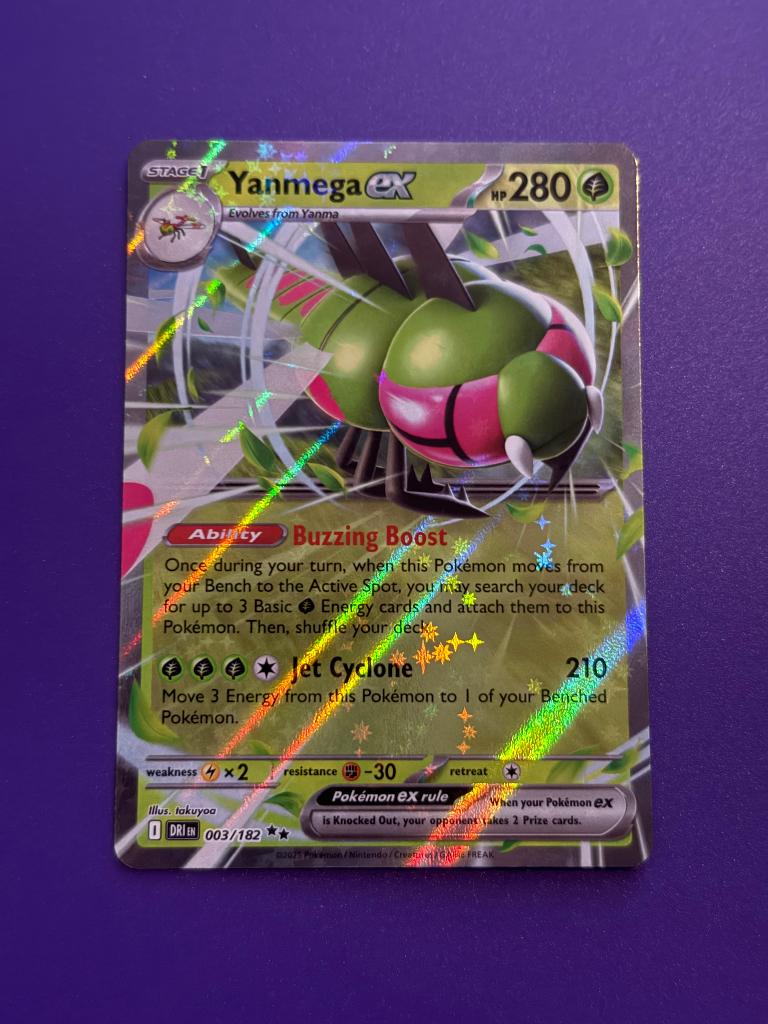 Pokemon yanmega ex 3/182, Verzenden, Nieuw, Losse kaart, Foil