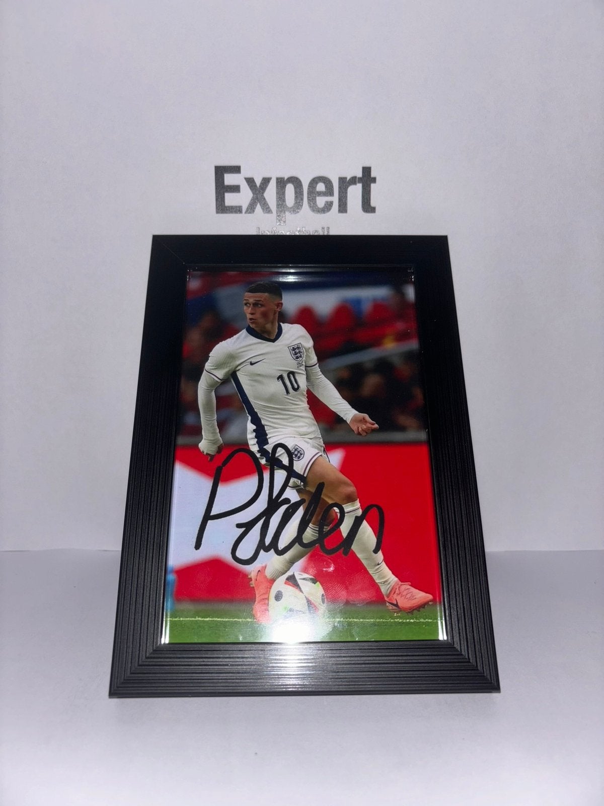 Foden gesigneerde foto ingelijst - England, Ophalen of Verzenden, Nieuw, Buitenlandse clubs, Spelerskaart
