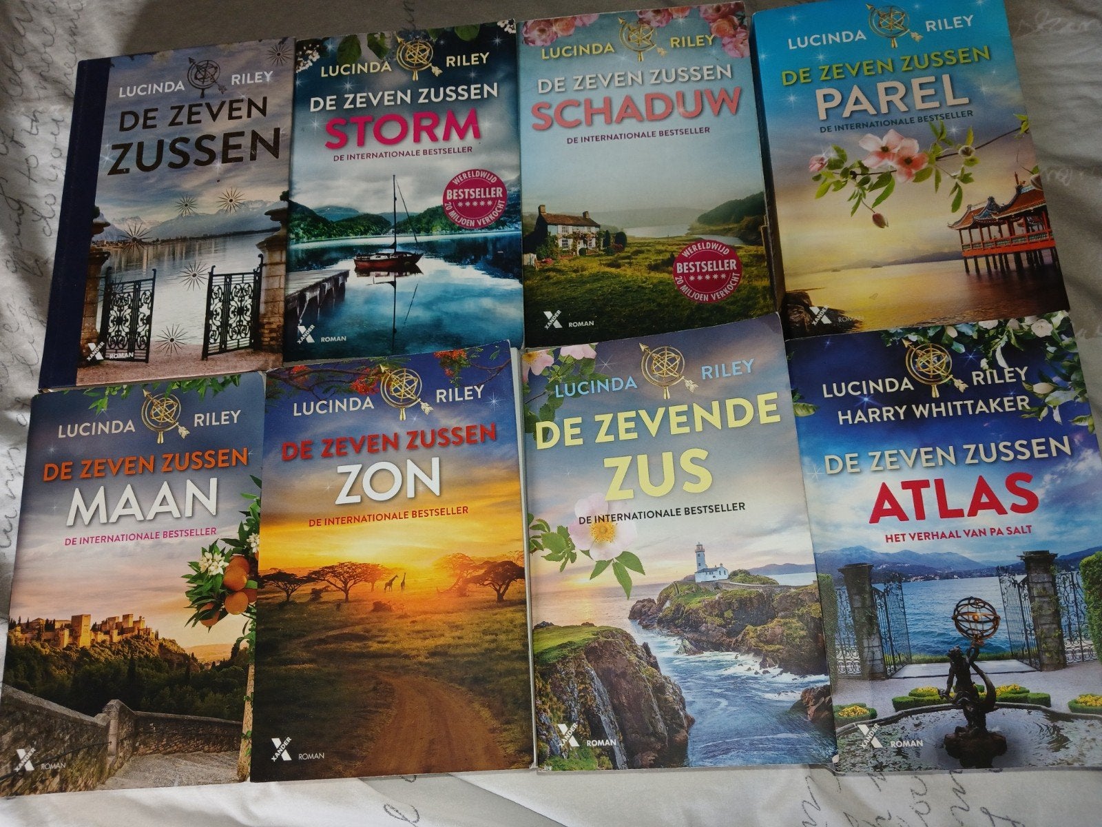 De Zeven Zussen serie - Complete set van 8 boeken, Boeken, Romans, Ophalen, Gelezen, Lucinda Riley, Europa overig