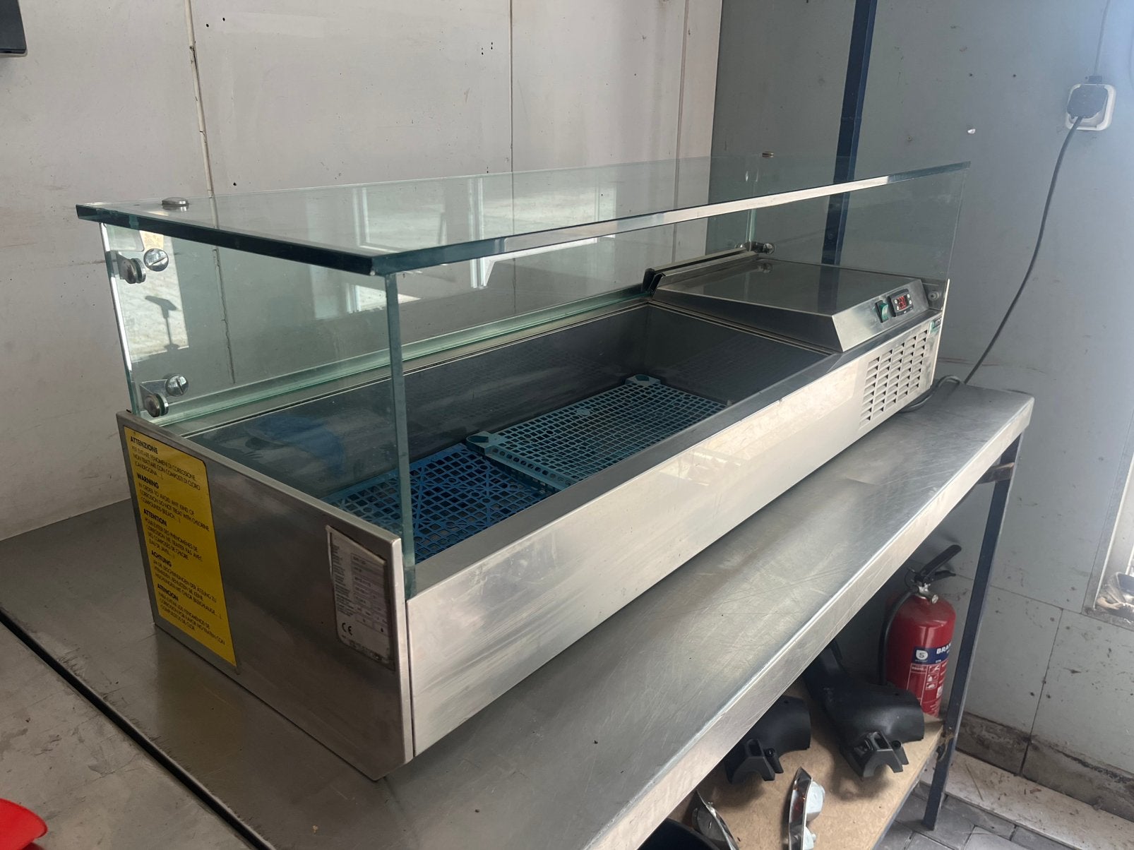 Koelvitrine / Opzetvitrine 120 cm, Ophalen, Gebruikt