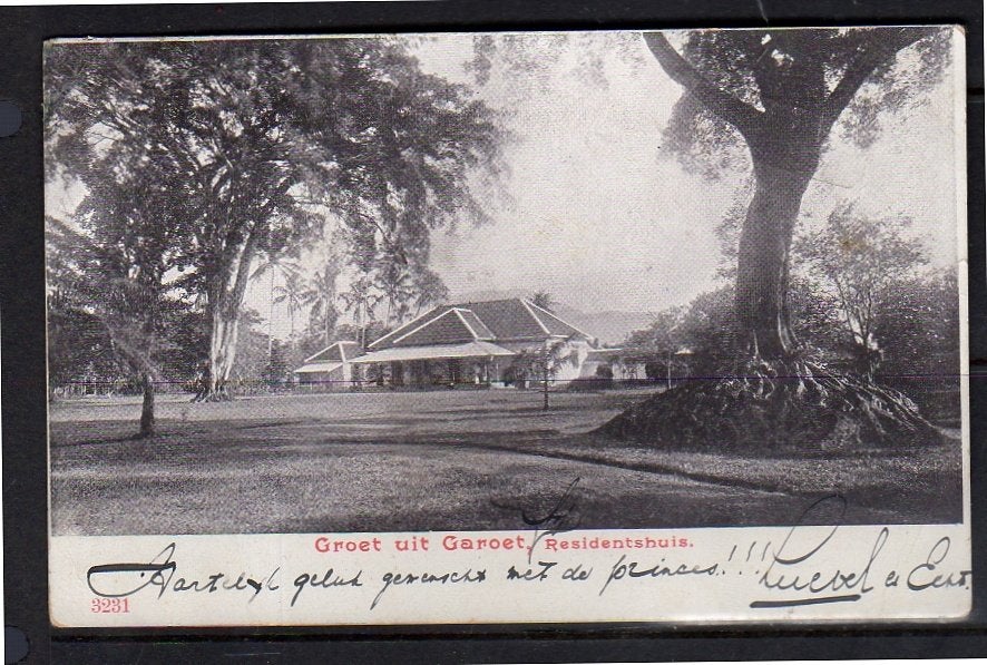 Ned Indië 1902 Garoet Residentiehuis Ceribon NAPOSTTIJD, Ophalen, Voor 1920, Buiten Europa