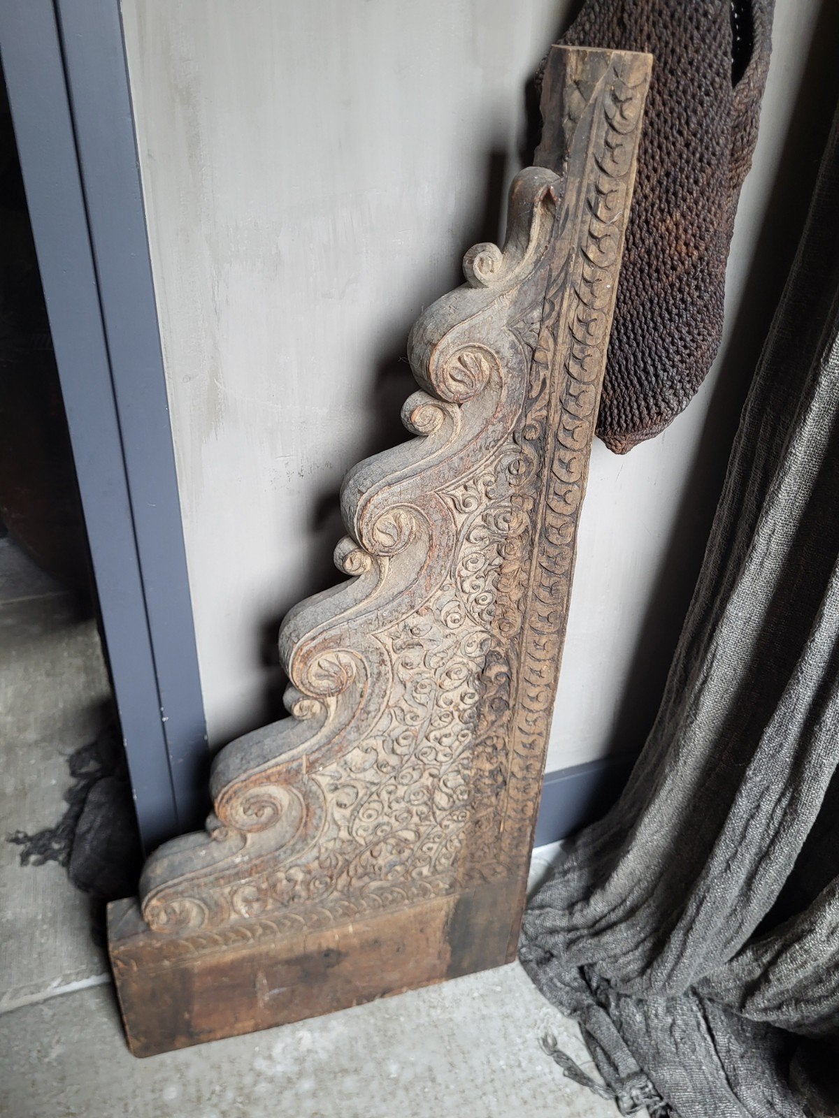 ornamentoud hout, Huis en Inrichting, Ophalen, Vrijstaande haard, Houthaard