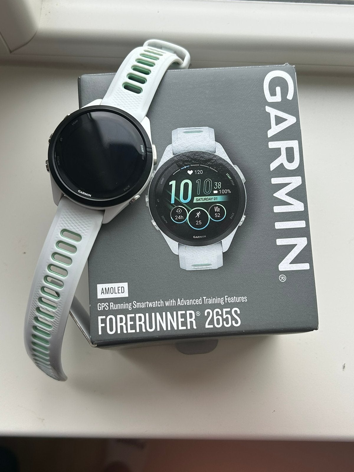 Garmin forerunner 265s, Ophalen, Zo goed als nieuw, Zwart, Android
