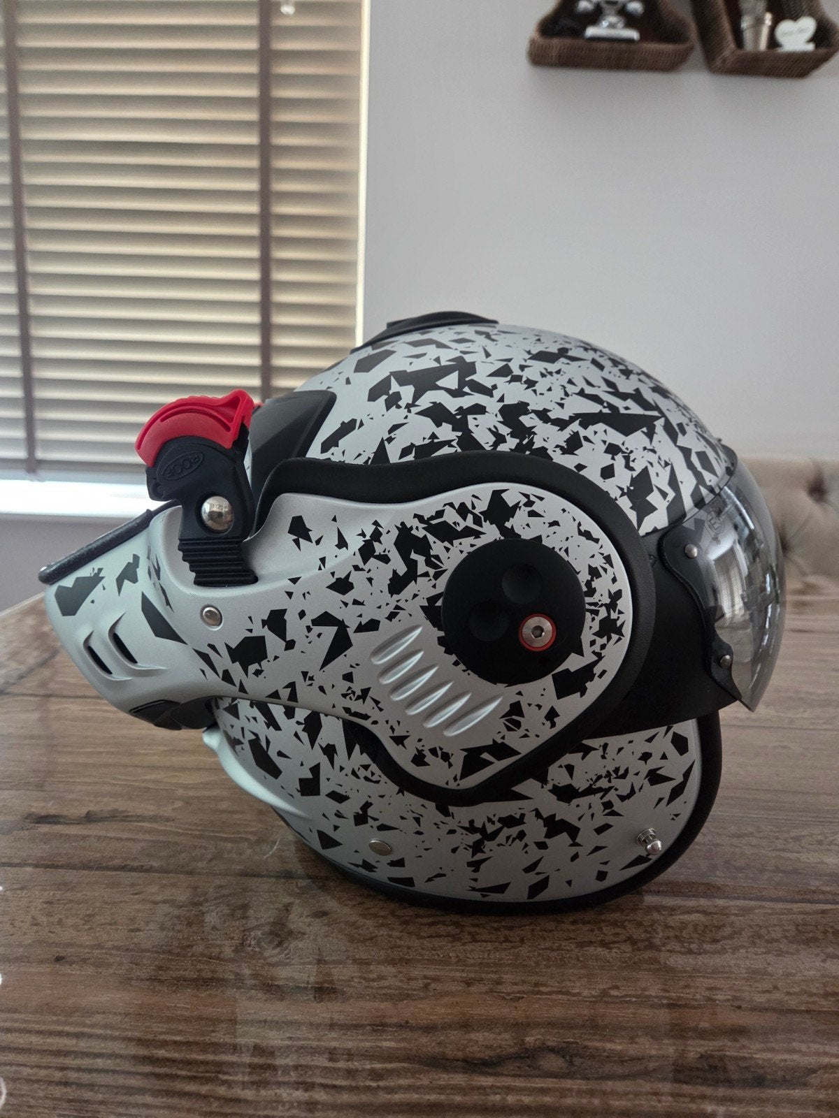 Helm zgan Roof Boxer V8 Alpha Blackstar White Te Koop!, Motoren, Systeemhelm, XL, Kinderen, Nieuw zonder kaartje