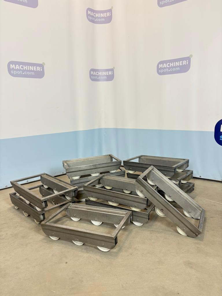 Kratten trolley dolly 60x40 RVS, Doe-het-zelf en Verbouw, Gebruikt, -, -, Ophalen of Verzenden