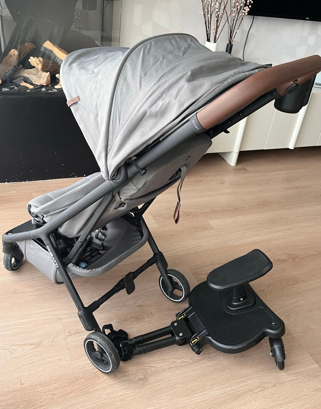 Dubatti Smart Buggy E2 met meerijdplankje en bekerhouder, Ophalen, Gebruikt, Overige merken, Verstelbare rugleuning