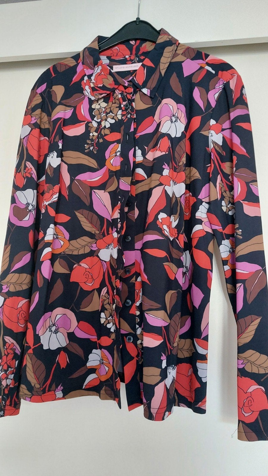 Studio Anneloes Poppy Blouse M - Bloemenprint Travelstof, Kleding | Dames, Maat 38/40 (M), Studio Anneloes, Meerkleurig, Ophalen of Verzenden