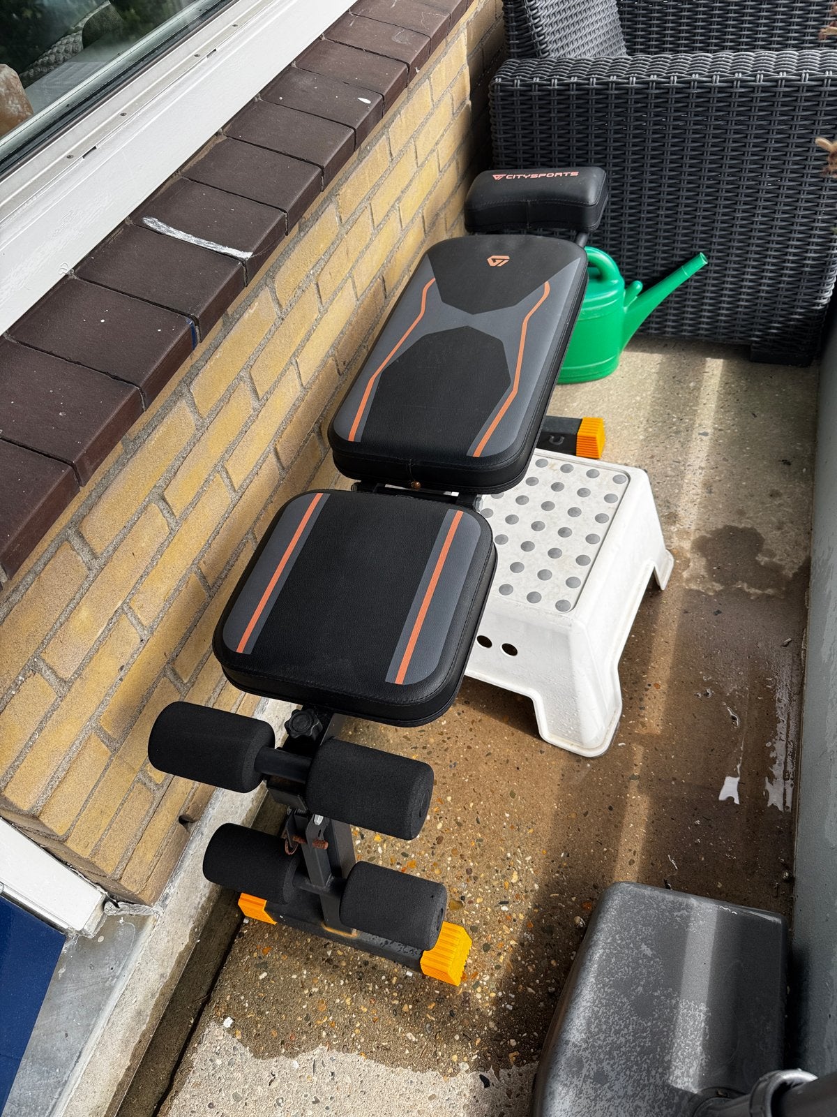 Benchpress training fitness bank, Sport en Fitness, Fitnessapparatuur, Ophalen, Gebruikt, Krachtstation, Buik