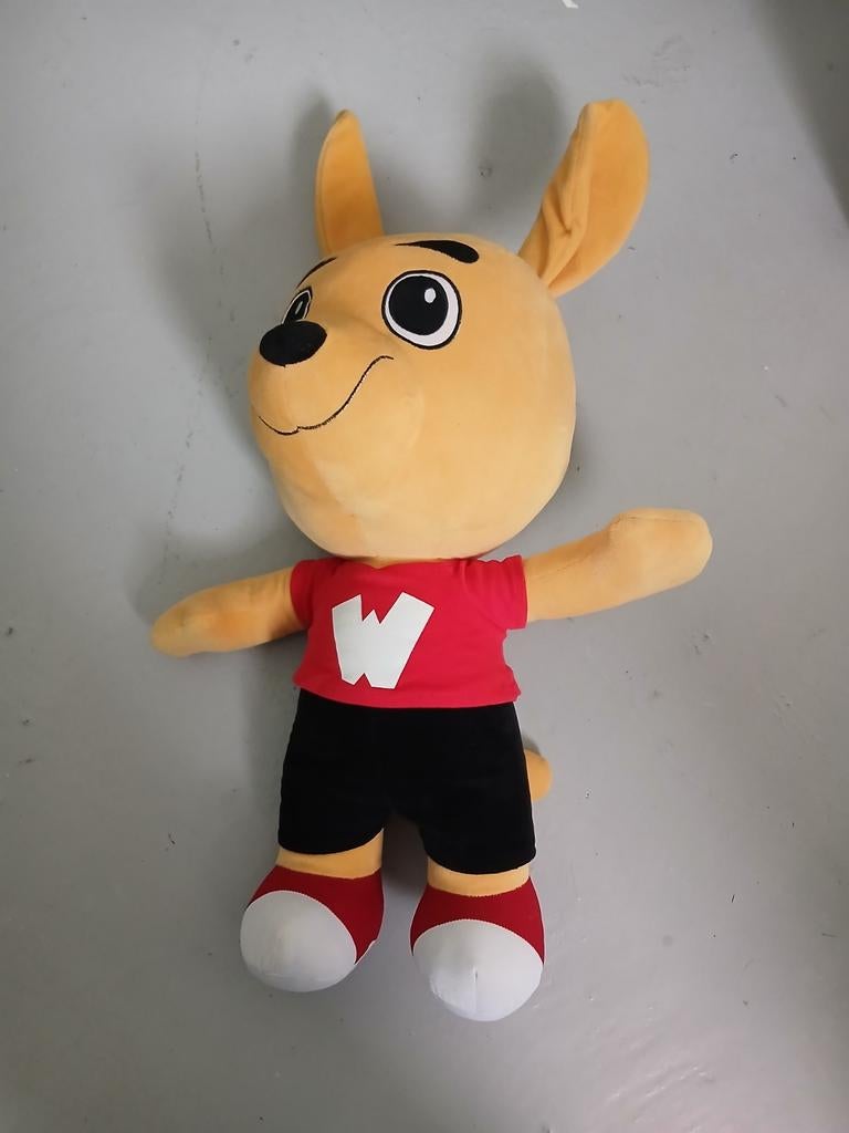Grote Walibi knuffel - 75 cm, Oranje, Overige merken, Overige karakters, Overige typen
