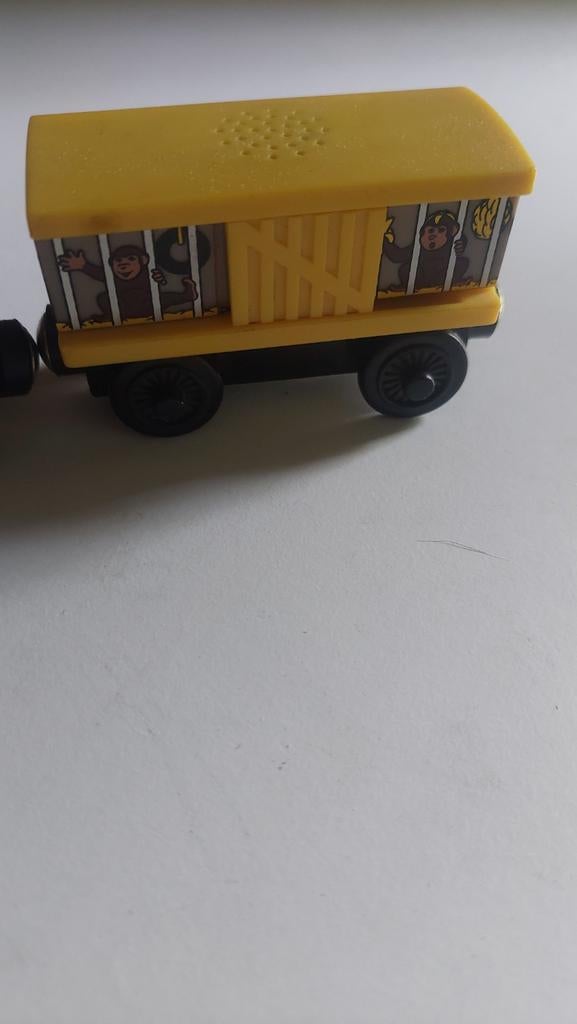 Brio Aap Treinwagon met Geluid - Dierenthema, Ophalen of Verzenden, Gebruikt