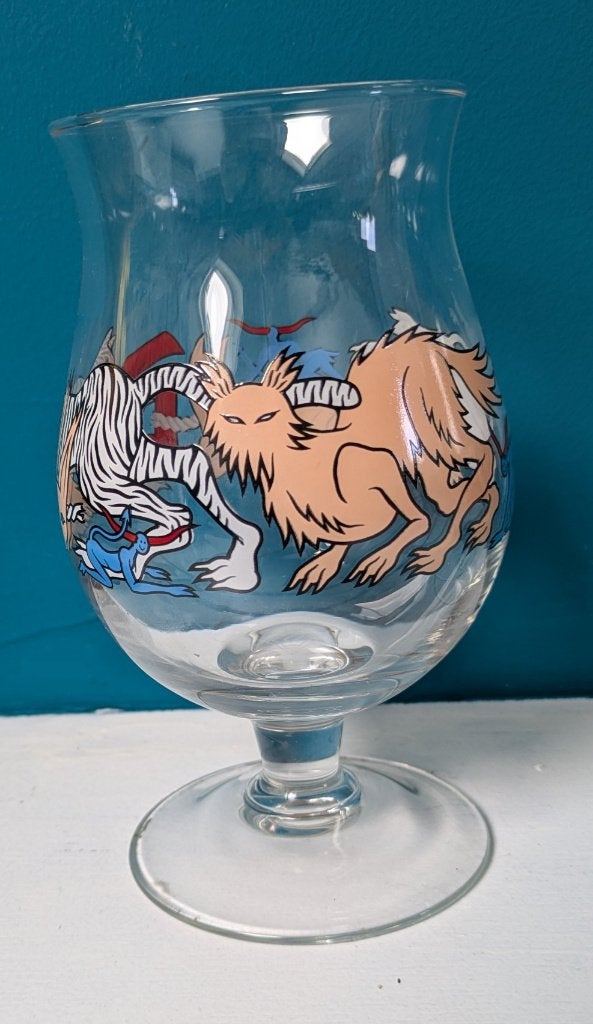 Duvel bierglas Iwan Smit Limited Edition, Ophalen of Verzenden, Zo goed als nieuw, Bierglas