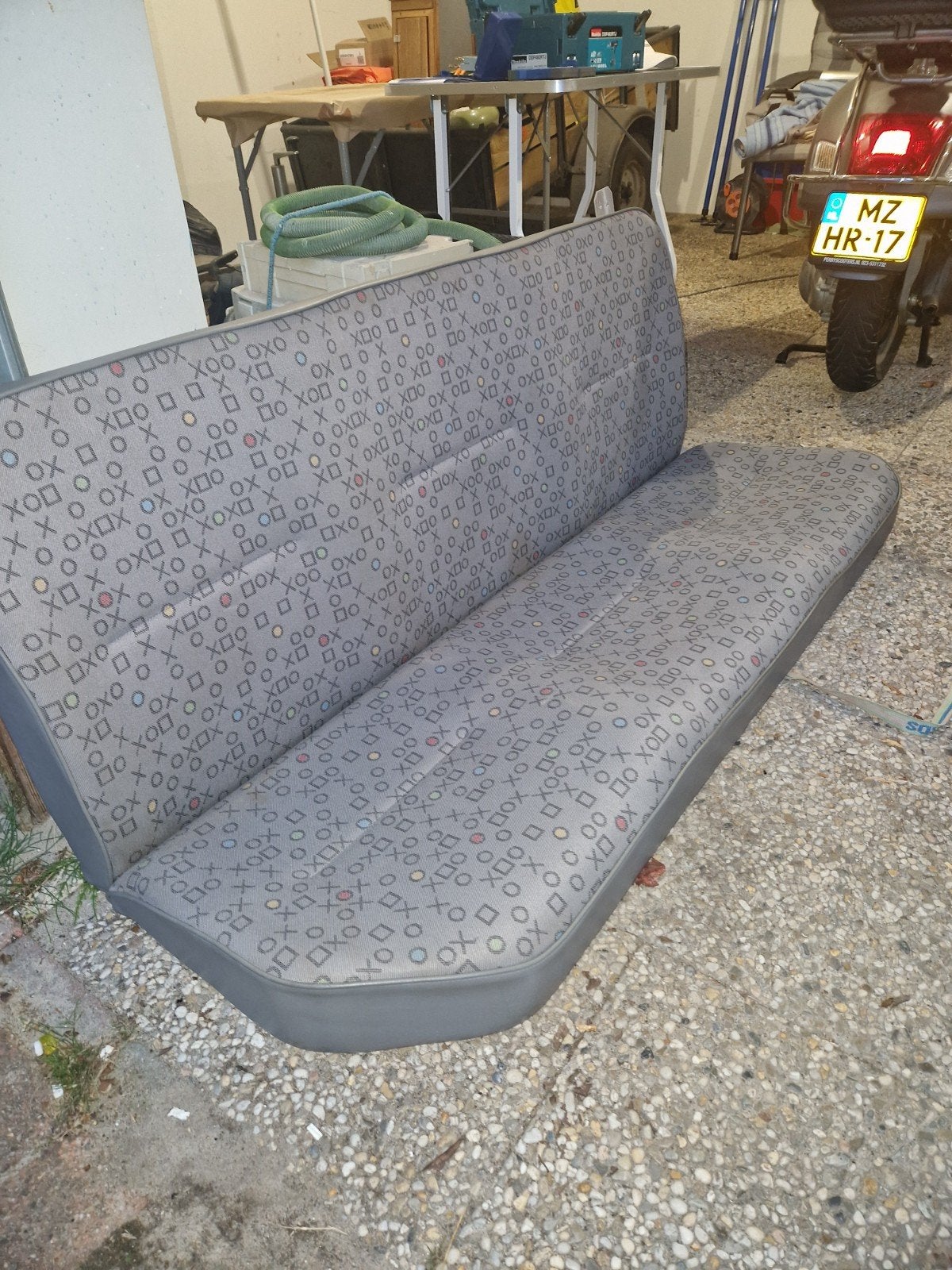 Achterbank VW T5. incl gordels, Ophalen, Gebruikt, Volkswagen