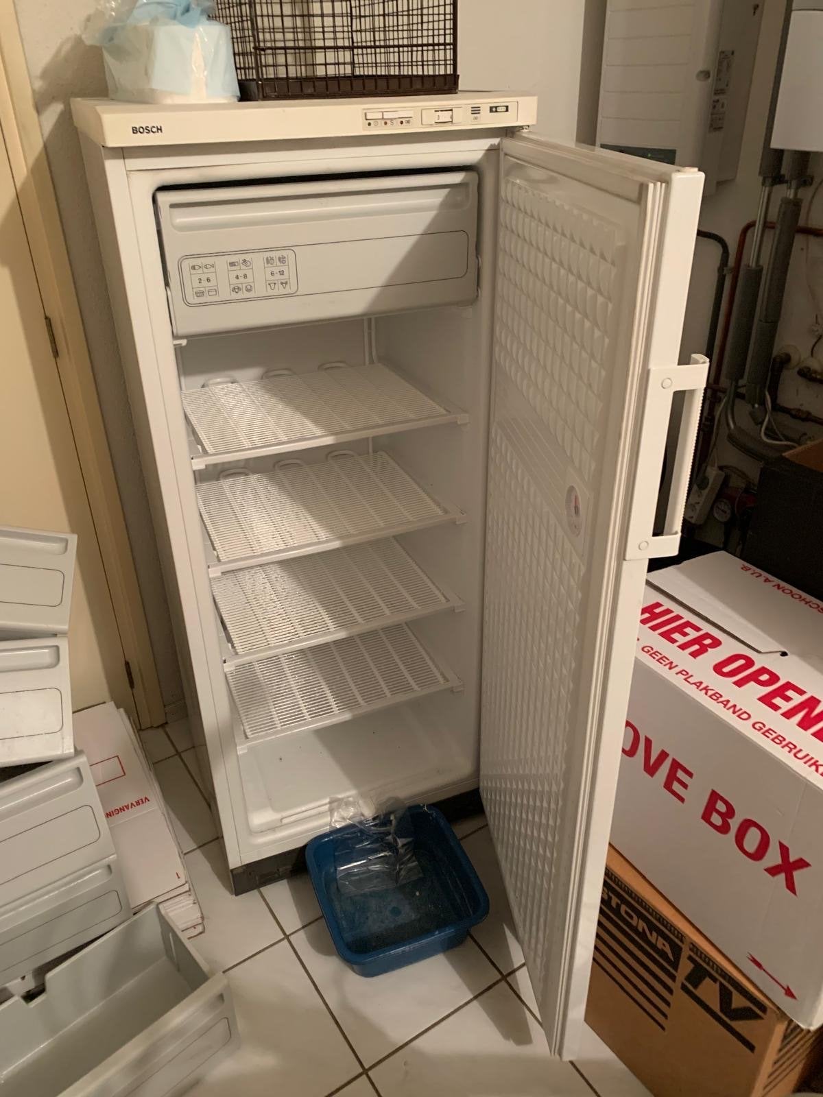 Bosch vriezer met 5 vakken en 1 lade, Gebruikt, 140 tot 160 cm, Ophalen, Vrieskast