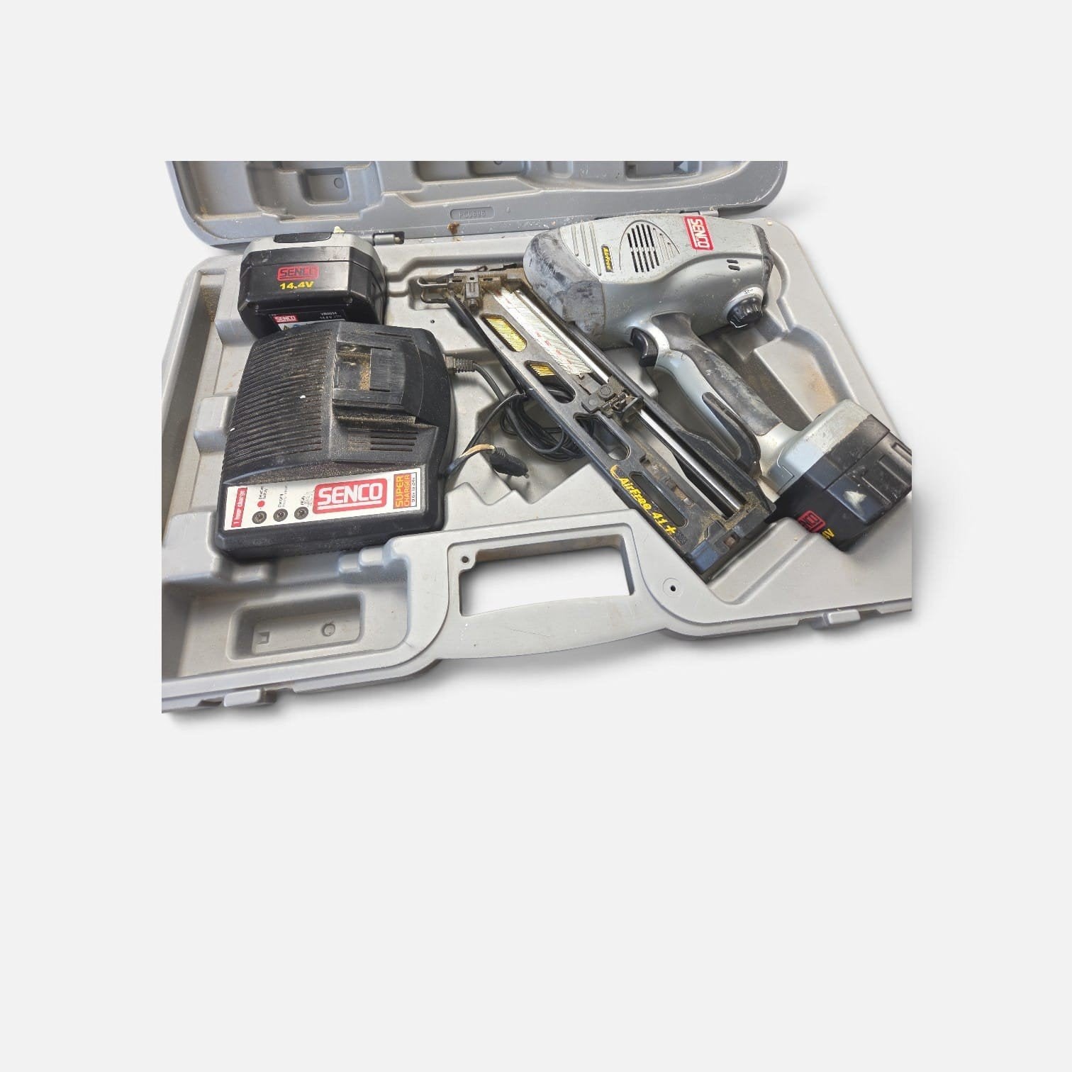 Senco AirFree 41+ tacker met accu en lader, Ophalen of Verzenden, Gebruikt, Tacker/nietmachine, Overige merken