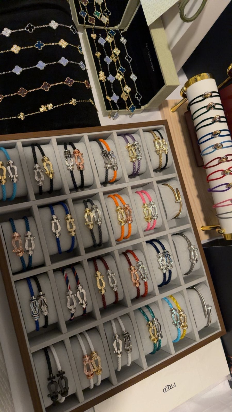 Fred armband, Staal, Ophalen of Verzenden, Zo goed als nieuw, Met edelsteen
