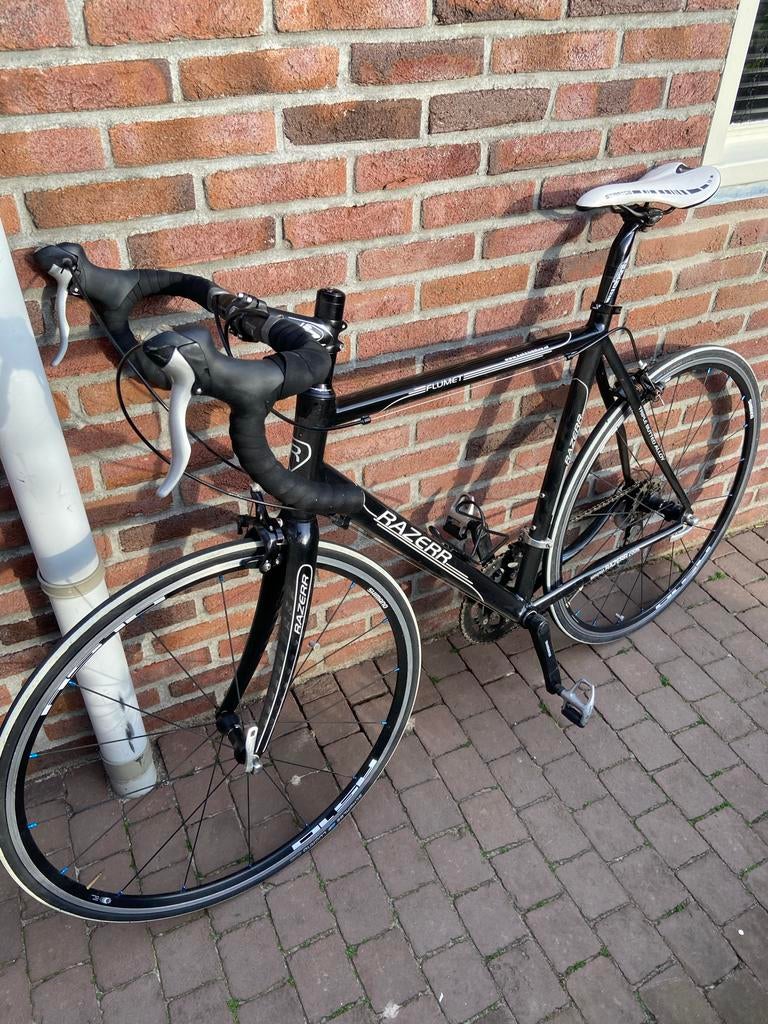 Zwarte Razerra racefiets, 28 inch, Gebruikt, Heren, Aluminium