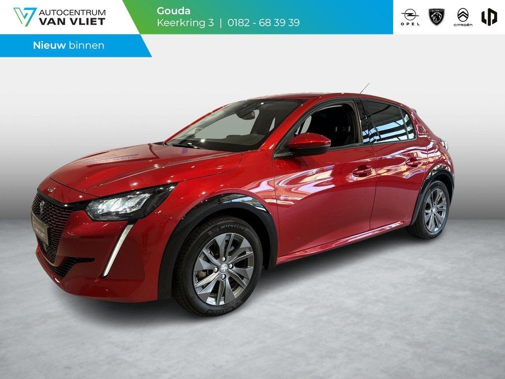 Peugeot e-208 EV Allure Pack 50 kWh | 3 Fase | 3D i-Cockpit, Auto's, Peugeot, 12 maanden, 136 pk, Gebruikt, Leder en Stof