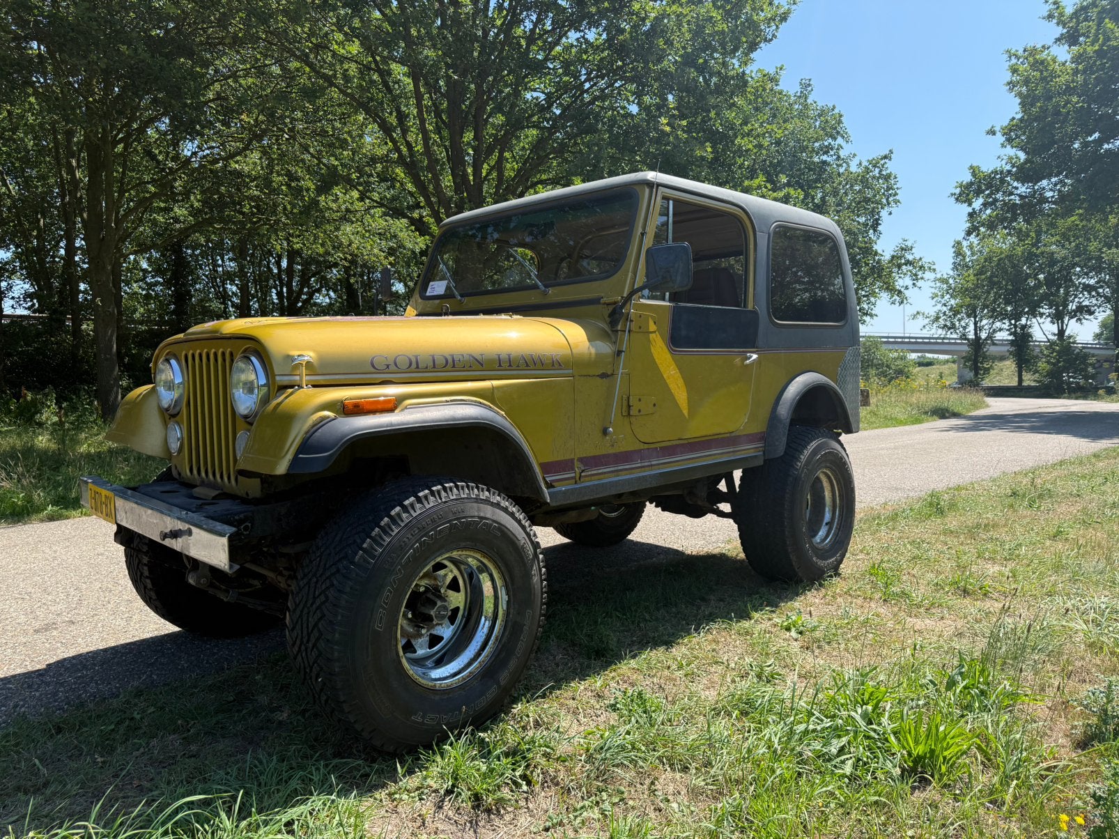Jeep CJ7 1980 Golden Hawk, Auto's, Jeep, Particulier, CJ, Benzine, Cabriolet, Handgeschakeld, Geïmporteerd, Geel, Ophalen