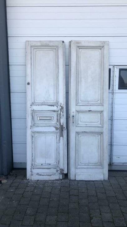 Antieke massief eiken dubbele voordeur uit 1890, Ophalen, La belle porte, Jurgen.hoogenboezem@gmail.com, Nieuwstraat 1c, 6271 AX Gulpen