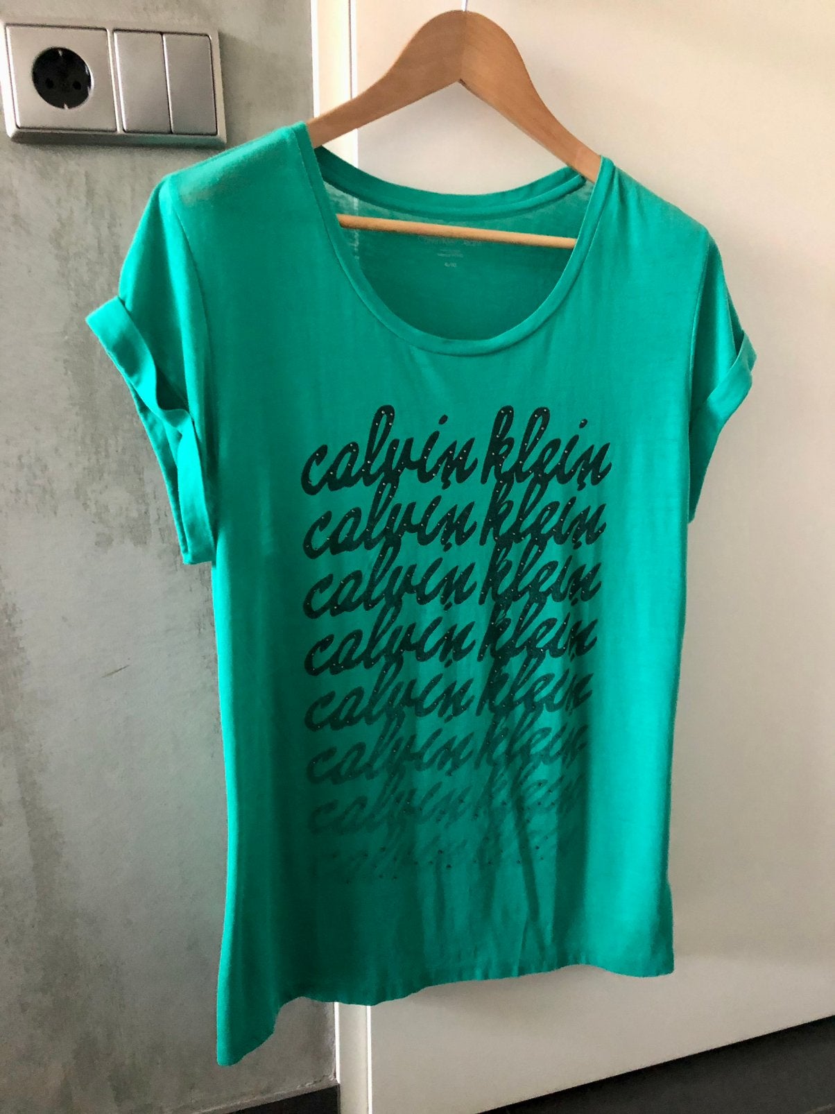 Calvin Klein shirt met steentjes maat XL, Ophalen, Maat 46/48 (XL) of groter, Nieuw, Korte mouw