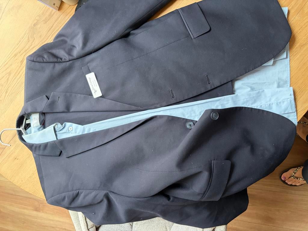 Beveiliger Pak Maat 54 (L) - Nette Staat, Ophalen of Verzenden, Gedragen, Maat 52/54 (L), Blauw