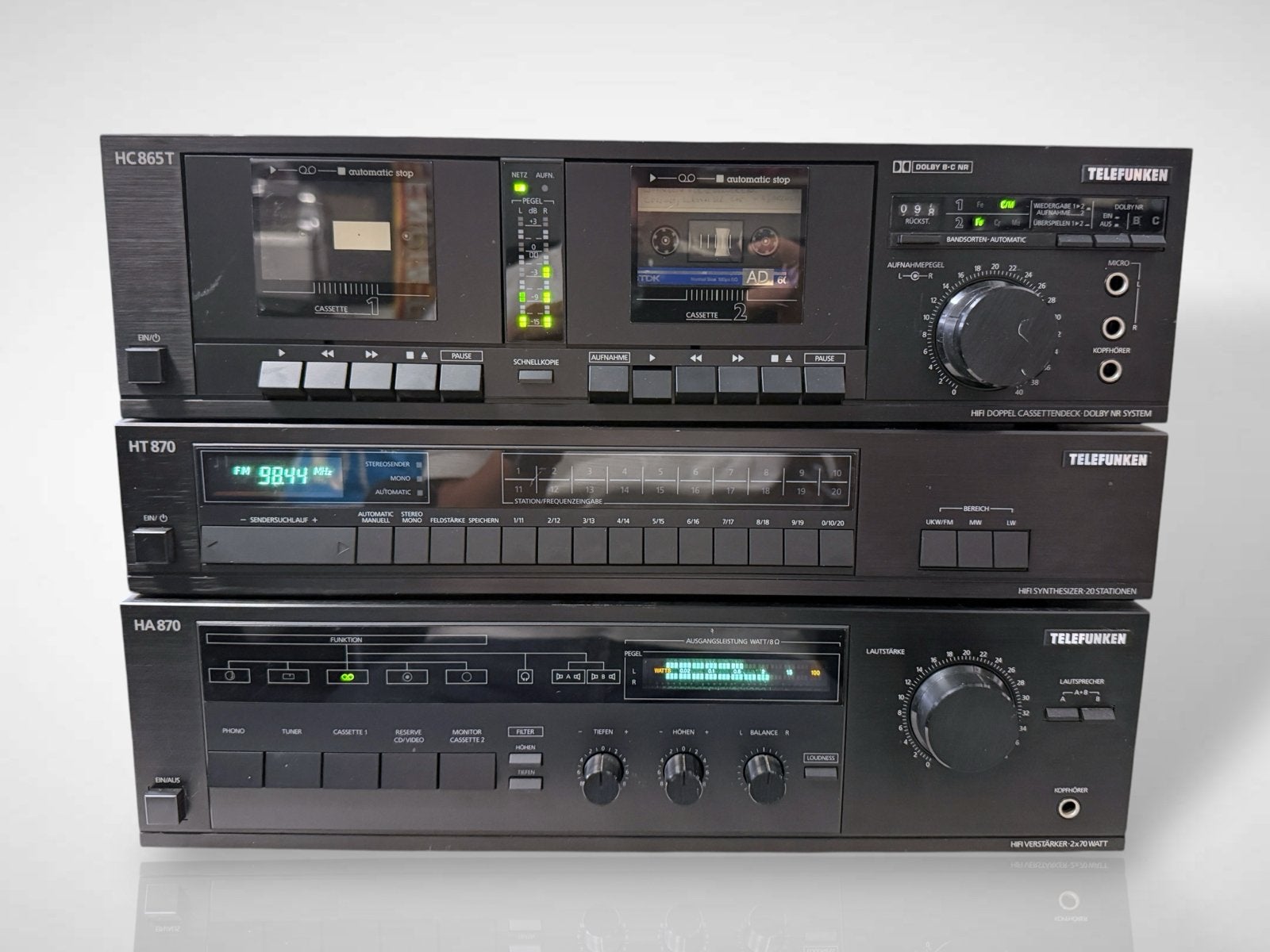 Telefunkun stereo set - Werkt prima!, Gebruikt, Telefunkun, Cassettedeck, Losse componenten