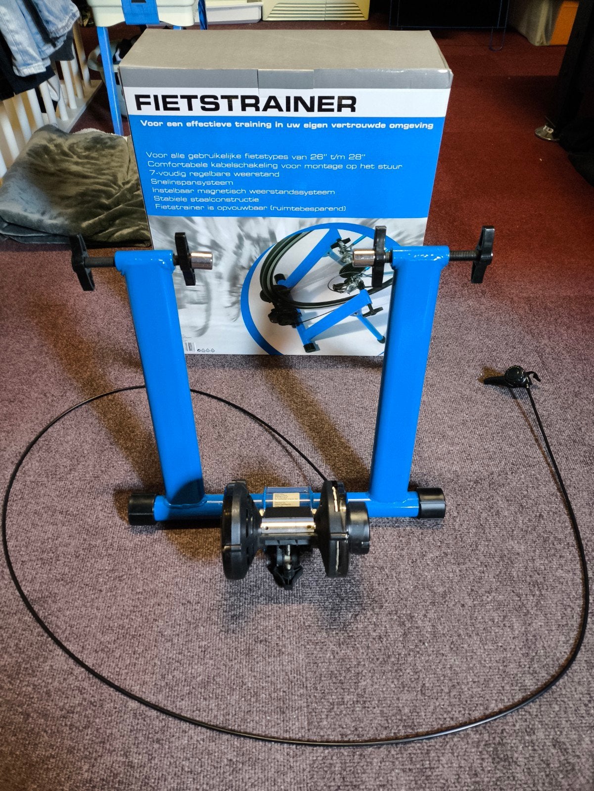 Fietstrainer voor effectieve training thuis, Ophalen, Zo goed als nieuw, Onbekend