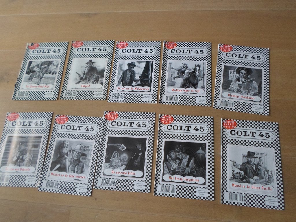 10 western colt45 boekjes, Ophalen of Verzenden, Gelezen