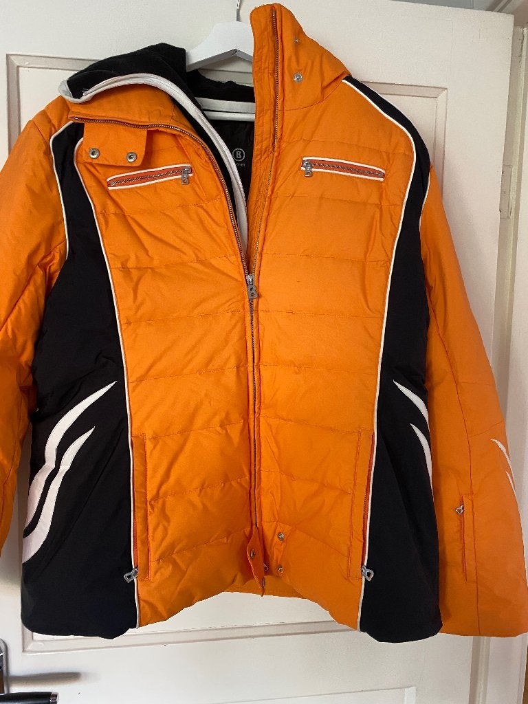 Bogner Skipak - Oranje/Zwart - Maat L, Ophalen of Verzenden, Zo goed als nieuw, Pak, Maat 42/44 (L)