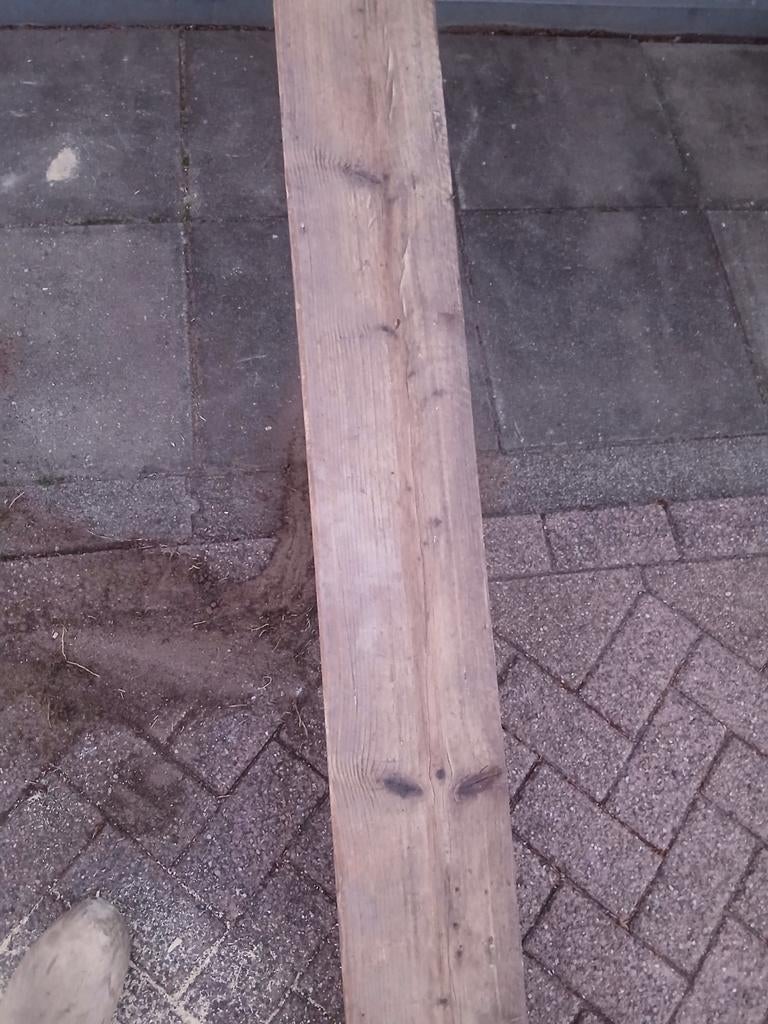 10 gebruikte steigerplanken, de meeste geschuurd, 5m lang, Doe-het-zelf en Verbouw, Hout en Planken, Ophalen, Gebruikt, 25 tot 50 mm