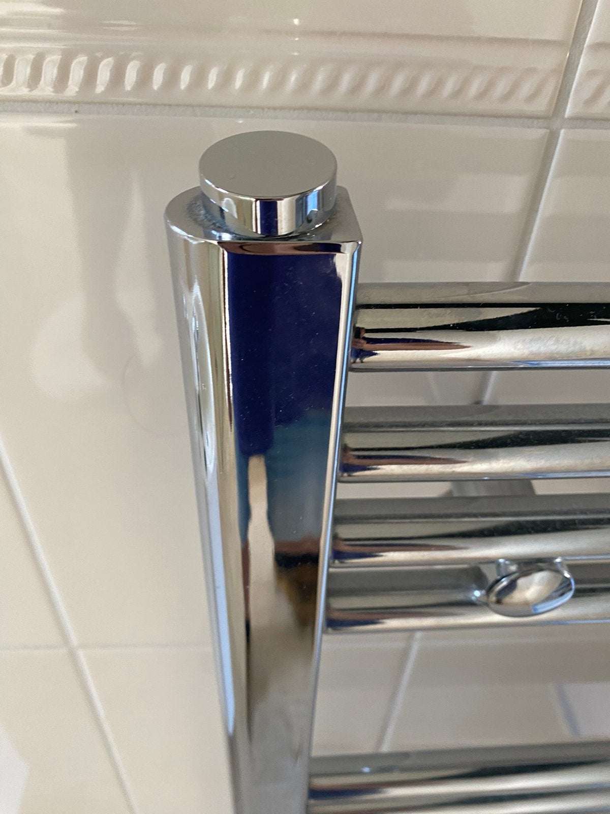 Design radiator 120x60 cm chrome, Ophalen, Gebruikt