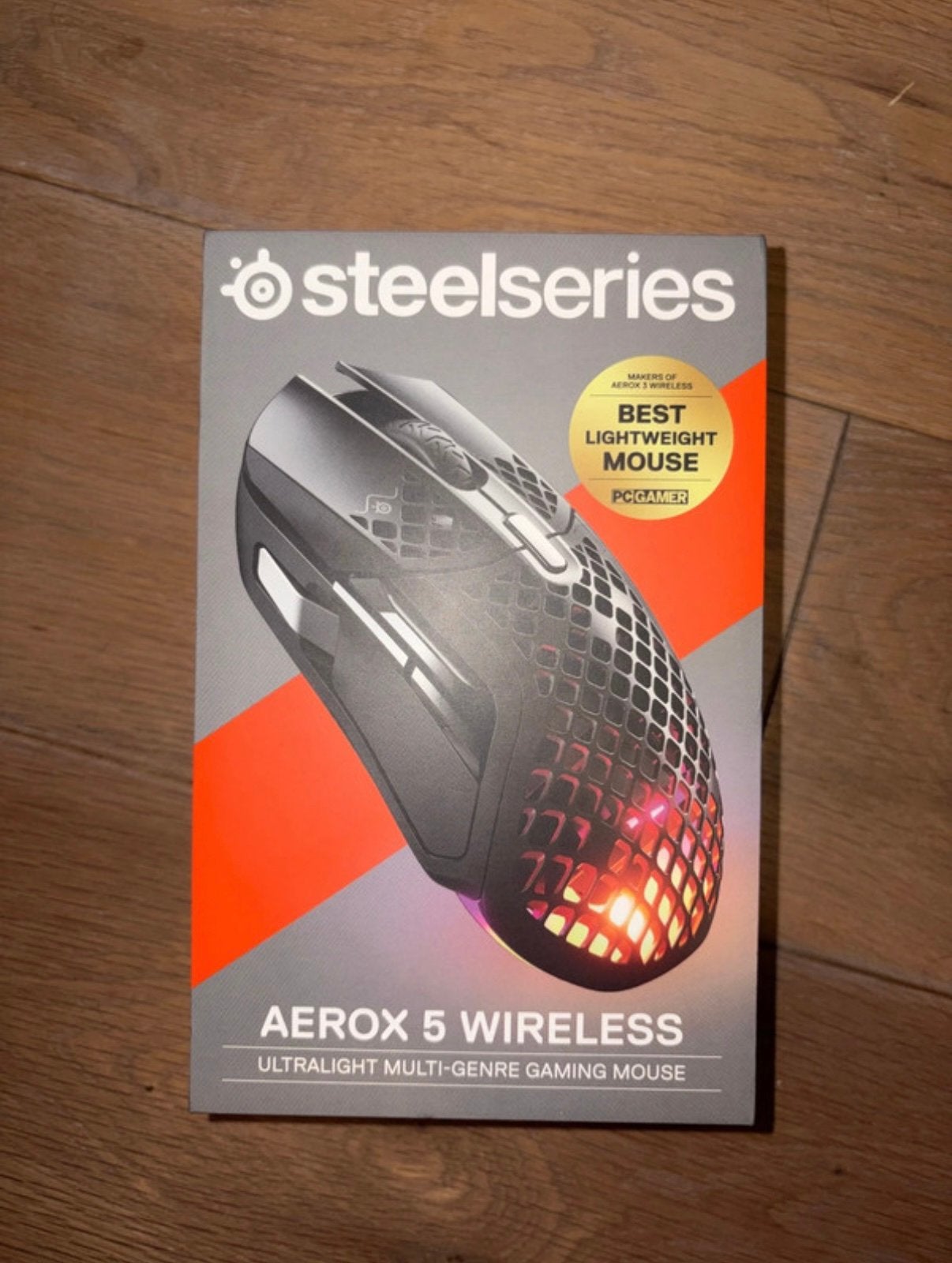 SteelSeries Aerox 5 Wireless Gaming Mouse – Zwart, Computers en Software, Muizen, Ophalen, Rechtshandig, Muis, Gaming muis