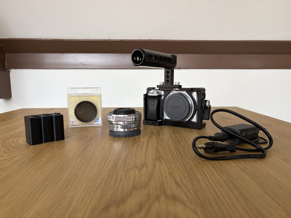 Sony A6300 foto- en videoset – complete set, Audio, Tv en Foto, Ophalen, Gebruikt, Bodydop, Sony