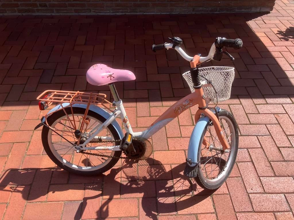 Kinder fietsje, Fietsen en Brommers, Ophalen, Gebruikt, Terugtraprem, Minder dan 16 inch