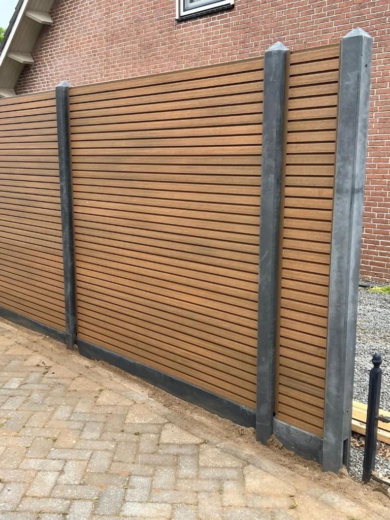 Composiet schutting 144,5,- p meter, Tuin en Terras, Schuttingen, Kunststof, 1 tot 2 meter, Verzenden, 6 meter of meer