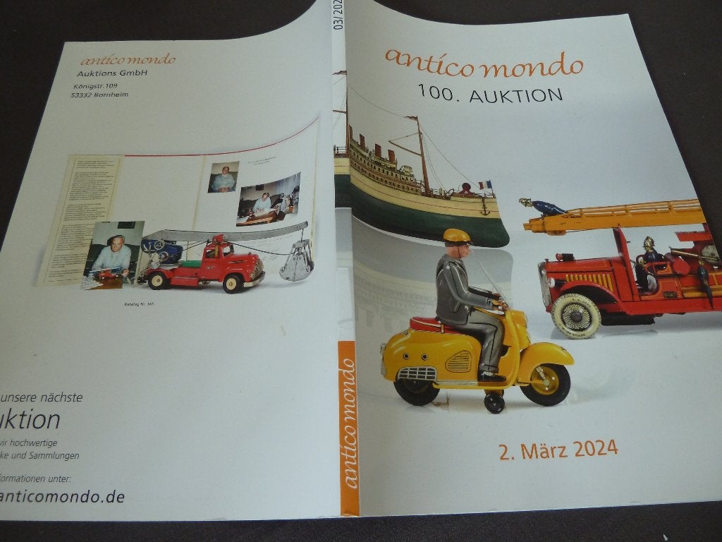 NASLAGWERK >>>OUD SPEELGOED<<< VEILINGHUIS ANTICO MONDO, Hobby en Vrije tijd, Modelauto's | Overige schalen, Ophalen of Verzenden