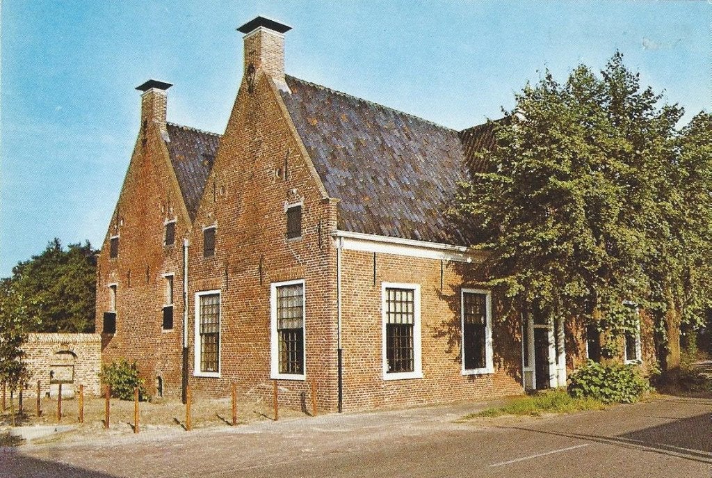 Oude ansichtkaart van EELDE    oud gemeentehuis, Verzamelen, Verzenden, 1960 tot 1980, Ongelopen, Drenthe