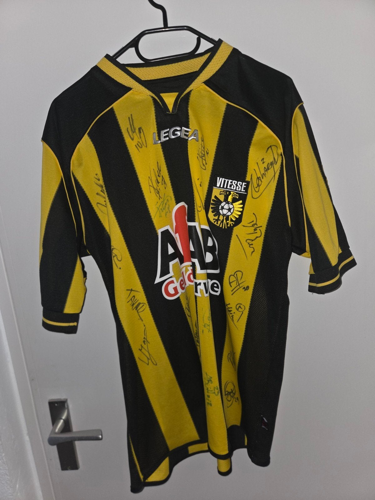 Gesigneerd Legea Vitesse Shirt 2007-2008 - Maat L/XL, Maat L, Ophalen of Verzenden, Gebruikt, Shirt