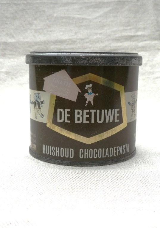 (leeg!)De Betuwe Flipje huishoud chocoladepasta 450 gr. Tiel, Verzamelen, Ophalen of Verzenden, Gebruikt, Overige