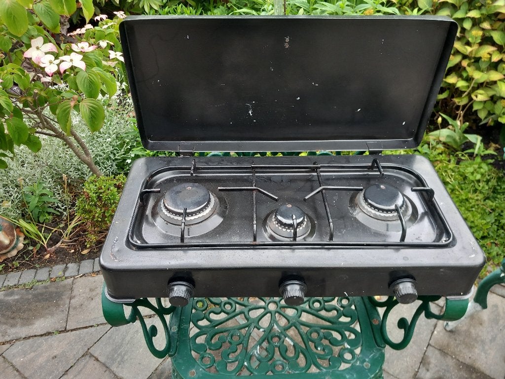 camping gasstel, Ophalen, Gebruikt