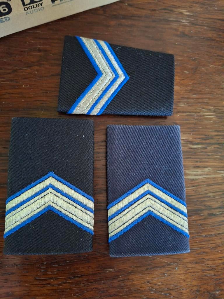 3 verschillende Marechaussee rangonderscheidingen, Verzamelen, Militaria | Algemeen, Ophalen of Verzenden, Marechaussee, Nederland