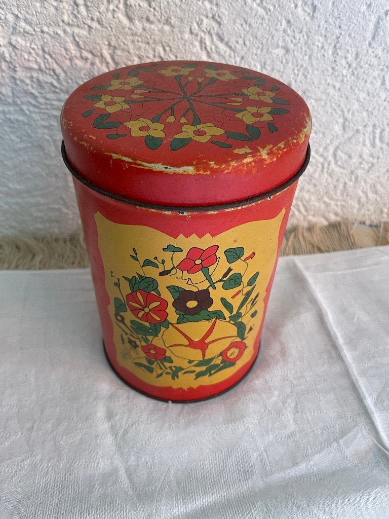 vintage beschuitbus, Verzamelen, Blikken, Ophalen of Verzenden, Zo goed als nieuw, Koek(jes), Verkade