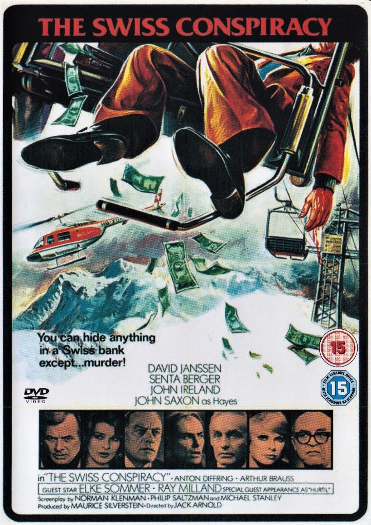 The Swiss Conspiracy ( David Janssen / Senta Berger ), Cd's en Dvd's, Dvd's | Overige Dvd's, Zo goed als nieuw, Alle leeftijden