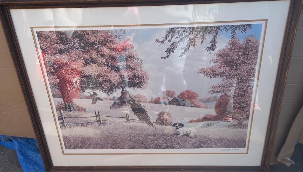Prachtig groot schilderij "Autumn Wings" - Ken Michaelsen, Huis en Inrichting, Ophalen, Nieuw, Schilderij, Minder dan 50 cm