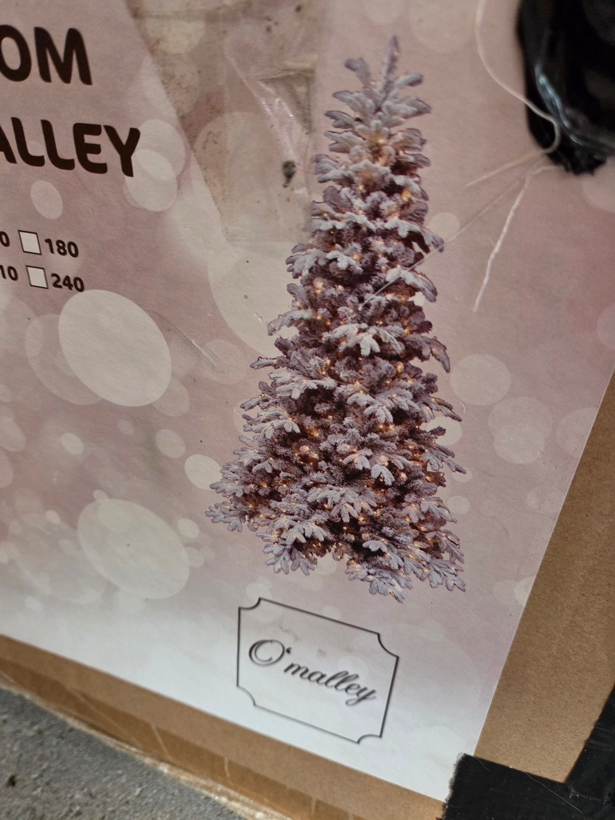 kerstboom 210 met verlichting, Ophalen